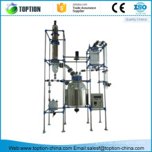 TST-150MS 150L Single-deck glass chemical reactor with stainless steel supporting frame